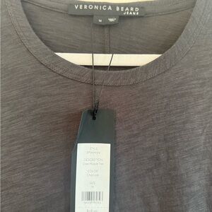Veronica Beard Gray Short Sleeve Tee